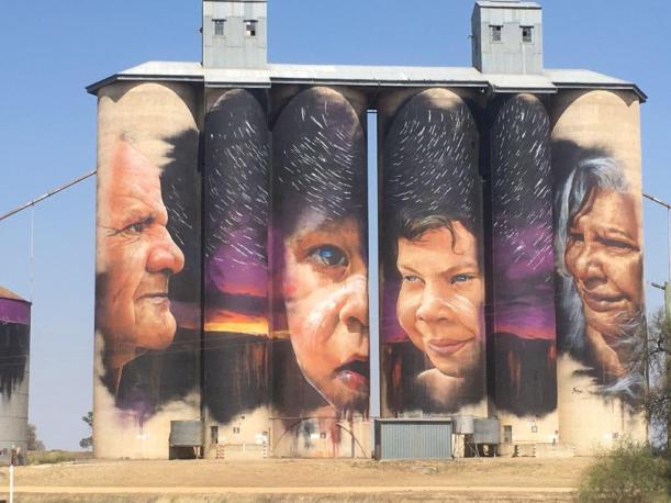 Silo Art at Sheep Hills, Victoria