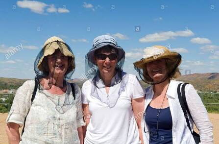 Nets for Bush flies in Blackall